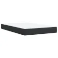 cadre de lit avec matelas noir 120x190 cm similicuir