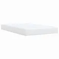 cadre de lit avec matelas blanc 120x190cm similicuir