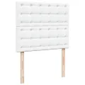 cadre de lit avec matelas blanc 120x190cm similicuir