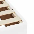 cadre de lit avec matelas blanc 120x190cm similicuir