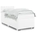 cadre de lit avec matelas Blanc 80x200 cm Similicuir