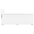 cadre de lit avec matelas Blanc 80x200 cm Similicuir