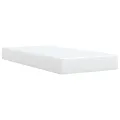 cadre de lit avec matelas Blanc 80x200 cm Similicuir