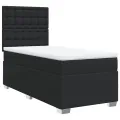 cadre de lit avec matelas Noir 80x200cm Similicuir