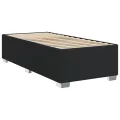 cadre de lit avec matelas Noir 80x200cm Similicuir