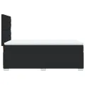 cadre de lit avec matelas Noir 90x190 cm Similicuir