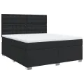 cadre de lit avec matelas Noir 180x200 cm Similicuir