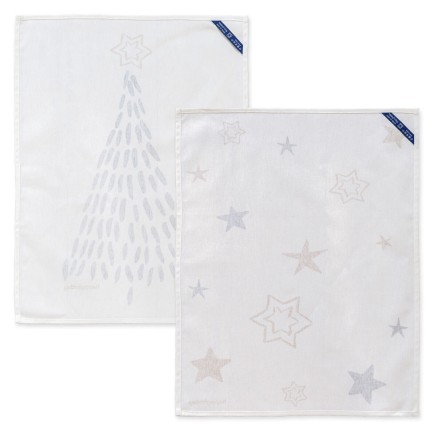 Tissu de cuisine HappyFriday Xmas Gold Multicouleur 70 x 50 cm (2 Unit 2