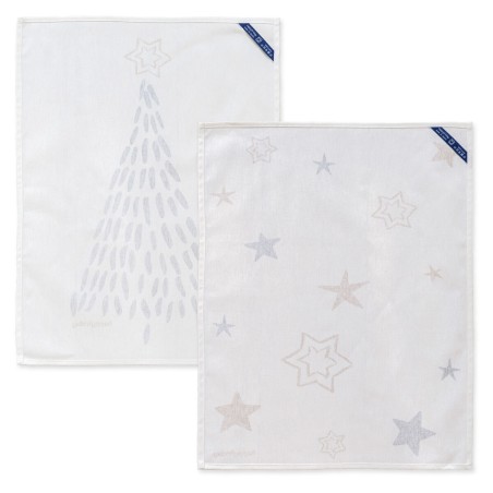 Tissu de cuisine HappyFriday Xmas Gold Multicouleur 70 x 50 cm (2 Unit