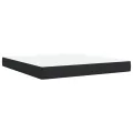 cadre de lit avec matelas Noir 180x200 cm Similicuir