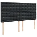 cadre de lit avec matelas Noir 180x200 cm Similicuir