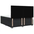 cadre de lit avec matelas Noir 180x200 cm Similicuir