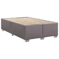 cadre de lit avec matelas Gris 120x200 cm Similicuir