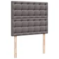 cadre de lit avec matelas Gris 120x200 cm Similicuir