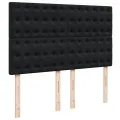 cadre de lit avec matelas Noir 140x200 cm Velours