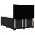 cadre de lit avec matelas Noir 140x200 cm Velours