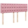 cadre de lit et matelas rose foncé 140x200cm velours