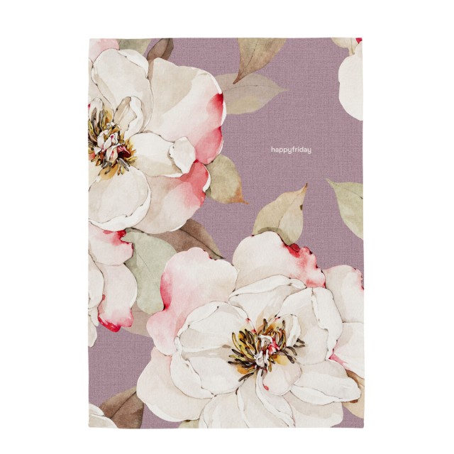 Tissu de cuisine HappyFriday White Peonies Multicouleur 70 x 50 cm (2