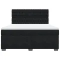 cadre de lit avec matelas Noir 180x200 cm Velours