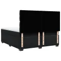 cadre de lit avec matelas Noir 180x200 cm Velours