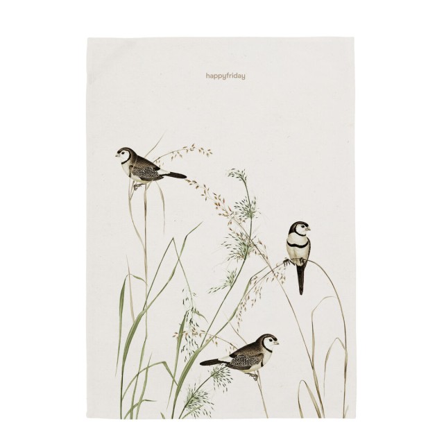 Keukendoek HappyFriday Happy birds Multicolour 70 x 50 cm (2 Stuks)