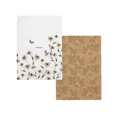 Tissu de cuisine HappyFriday Burgeoning Multicouleur 70 x 50 cm (2 Uni