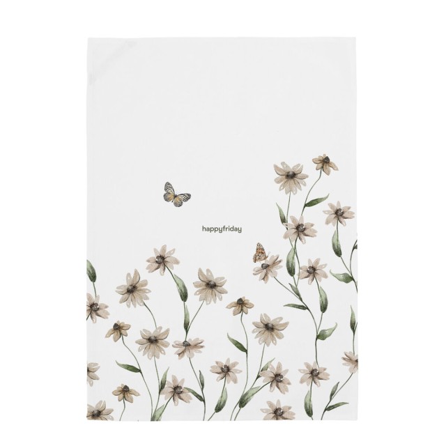 Panno da Cucina HappyFriday Burgeoning Multicolore 70 x 50 cm (2 Unit