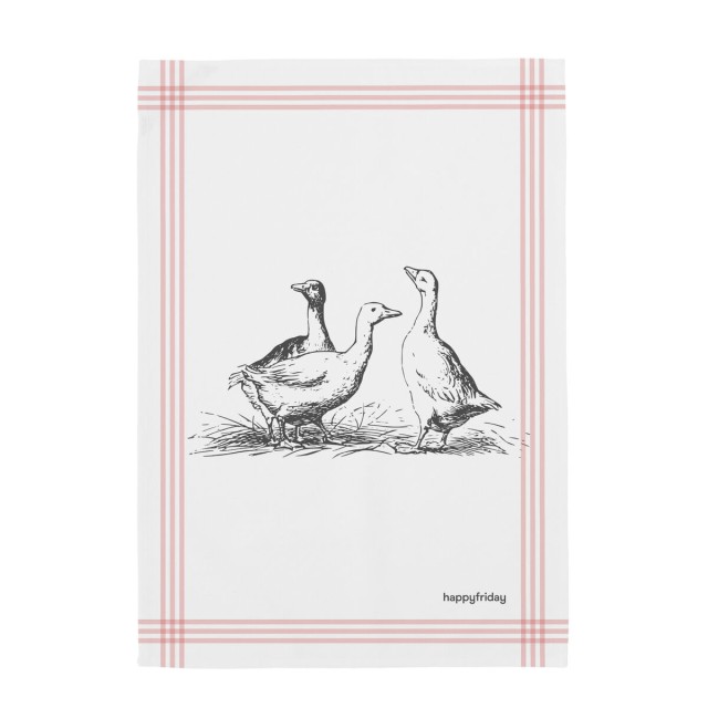 Tissu de cuisine HappyFriday Cua Cua Multicouleur 70 x 50 cm (2 Unité