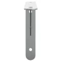 Supports d'étagères 4pcs argenté acier inoxydable