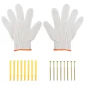 Supports d'étagères 4pcs argenté acier inoxydable