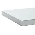 Étagères murales 2 pcs 50x30x3 cm argenté acier inoxydable