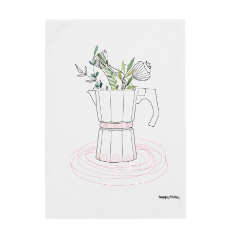 Tissu de cuisine HappyFriday Breakfast Multicouleur 70 x 50 cm (2 Unit