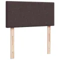 cadre de lit avec matelas Marron foncé 90x190 cm