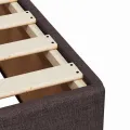 cadre de lit avec matelas Marron foncé 90x190 cm
