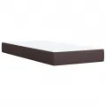cadre de lit avec matelas Marron foncé 90x190 cm