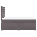 cadre de lit avec matelas gris 120x190 cm similicuir