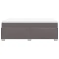 cadre de lit avec matelas gris 120x190 cm similicuir