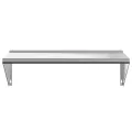 Étagère murale 100x45x31 cm argenté acier inoxydable