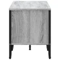 Meuble TV sonoma gris 122x34x41 cm bois d'ingénierie