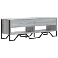 Meuble TV sonoma gris 122x34x41 cm bois d'ingénierie