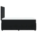 cadre de lit et matelas Noir 80x200 cm Velours