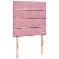 cadre de lit et matelas Rose 80x200 cm Velours