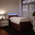 cadre de lit et matelas Rose 80x200 cm Velours