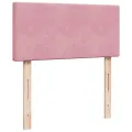 cadre de lit et matelas Rose 80x200 cm Velours