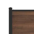 Cadre de lit en métal sans matelas chêne marron 200x200 cm