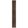 Bibliothèque 5 niveaux chêne marron bois ingénierie