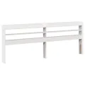 Cadre de lit avec tête de lit sans matelas blanc 200x200 cm