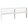 Cadre de lit sans matelas blanc 200x200 cm bois massif de pin