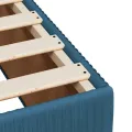 cadre de lit et matelas Bleu foncé 80x200 cm Velours