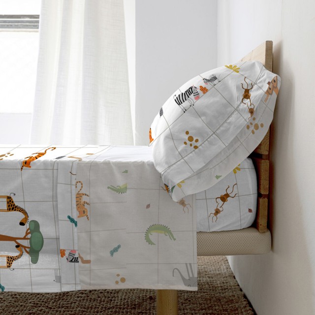 Juego de Sábanas HappyFriday HAPPYFRIDAY MINI Multicolor Cama de 80/9